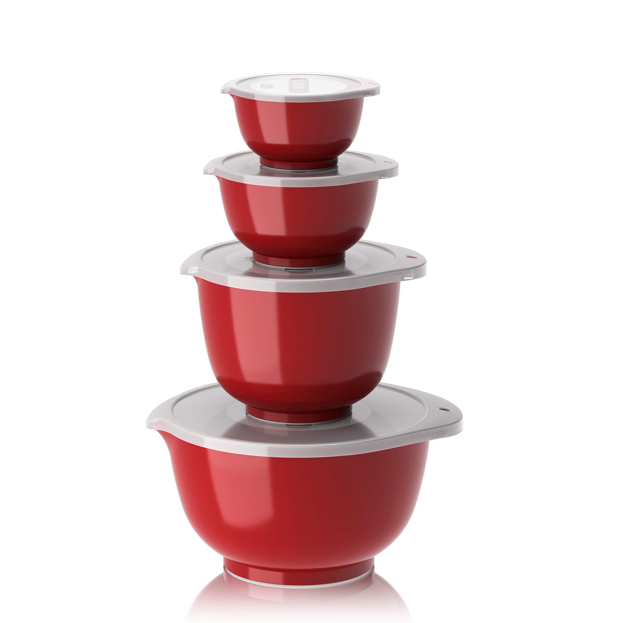 Rosti - Set NEW Margrethe 8-teilig (0,25 l+0,5+1,5+3,0 l + Deckel) - Rot